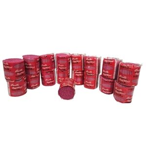 NWT Vintage Bucilla‎ Pure Wool Latch Hook Rug Yarn Fuchsia Color 40 Lot of 17